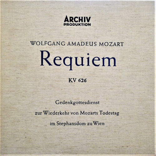 Mozart • Requiem • KV 626 • Irmgard Seefried • Richard Holm • Gertrude Pitzinger • Kim Borg • Wiener Symphoniker • Eugen Jochum