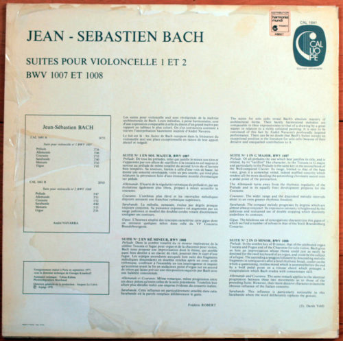 Bach Suites Violoncelle Navarra