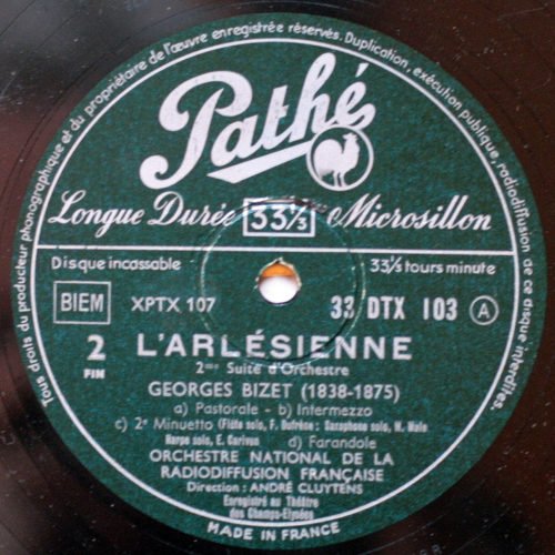 Bizet • Arlésienne • Suites n° 1 & 2 • Orchestre National de la Radiodiffusion Française • André Cluytens