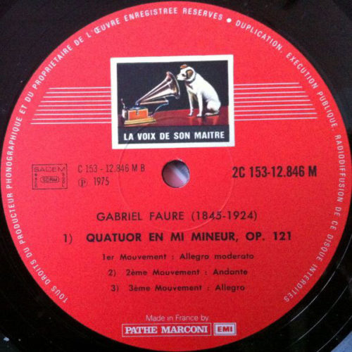 Fauré Album Cinquantenaire
