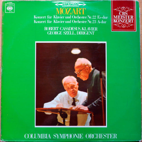 Mozart • Concertos pour piano n° 22 – KV 482 & 23 – KV 488 • CBS S61021 • Robert Casadesus • The Cleveland Orchestra • George Szell