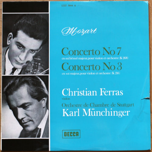 Mozart Concertos Violon 3 7 Ferras Munchinger