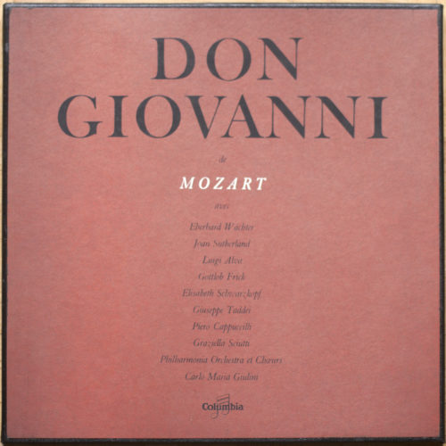 Mozart • Don Giovanni • Elisabeth Schwarzkopf • Joan Sutherland • Eberhard Wächter • Gottlob Frick • Philharmonia Orchestra • Carlo Maria Giulini