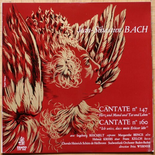 Bach • Cantates • Vol n° 15 • BWV 147 & 160 • Erato LDE 3323 • Heinrich-Schütz-Chor Heilbronn • Das Südwestdeutsche Kammerorchester Pforzheim • Fritz Werner