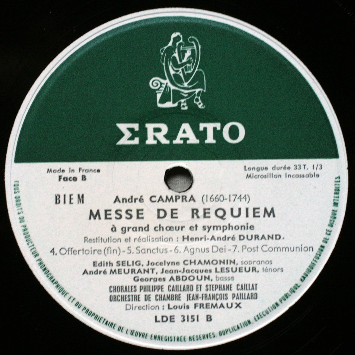 Erato | Records | LP | Vinyl | Label Guide | Références