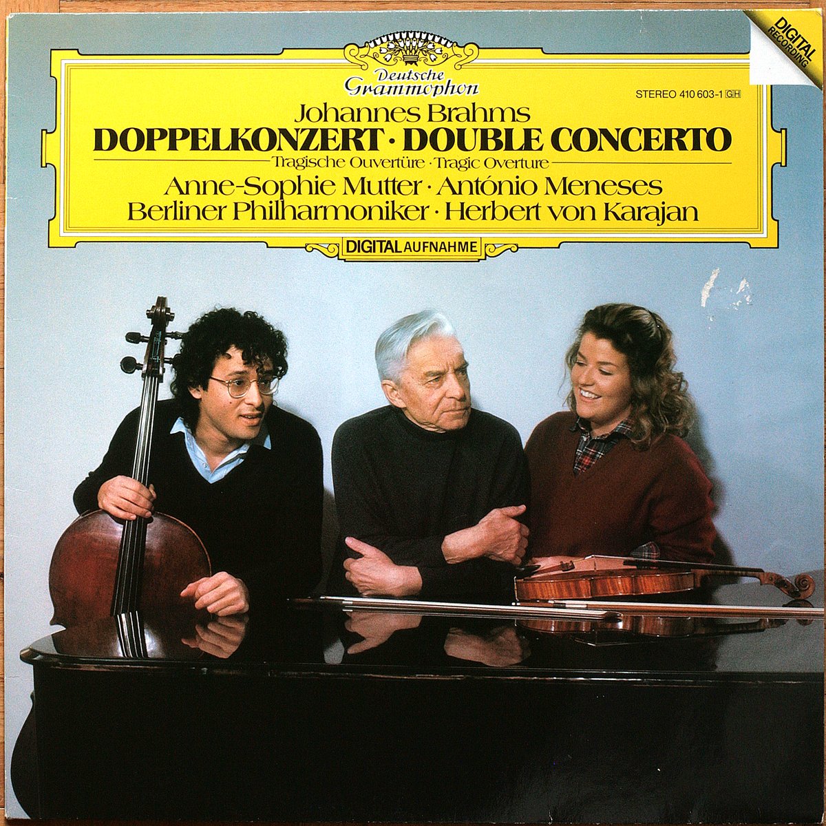 DGG 410 603 Brahms Double Concerto Mutter Meneses Karajan DGG Digital Aufnahme