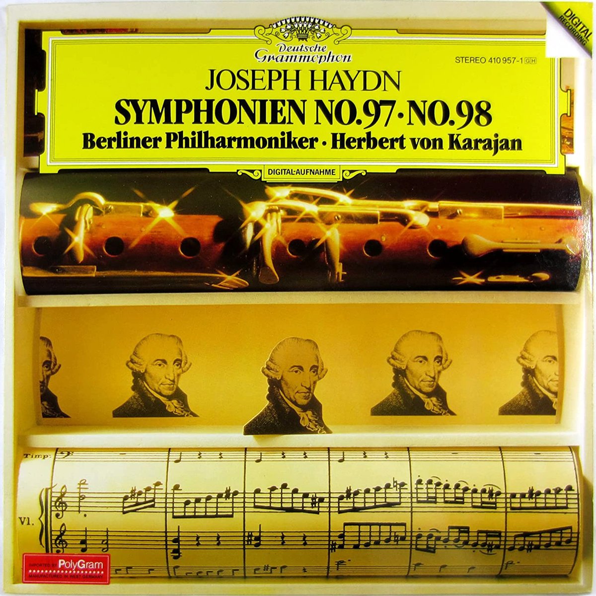 DGG 410 957 Haydn Symphonies 97 98 Karajan DGG Digital Aufnahme