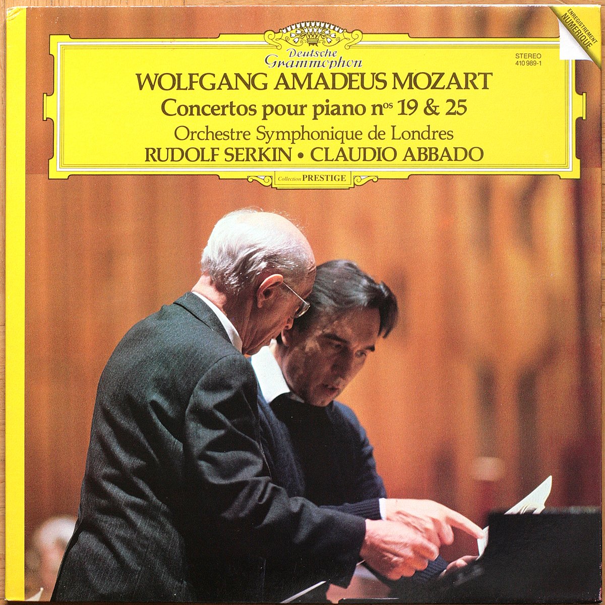 DGG 410 989 Mozart Concertos Piano 19 25 Serkin Abbado DGG Digital Aufnahme