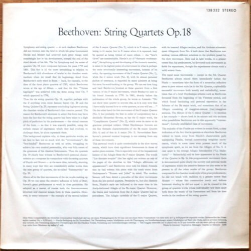 Beethoven 6 Quatuors Op 18 Amadeus