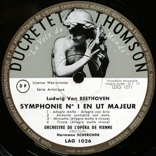 Beethoven • Symphonies n° 9 & 1 • Ducretet-Thomson LAG 1025-1026 • Orchester der Wiener Staatsopernorchester • Hermann Scherchen