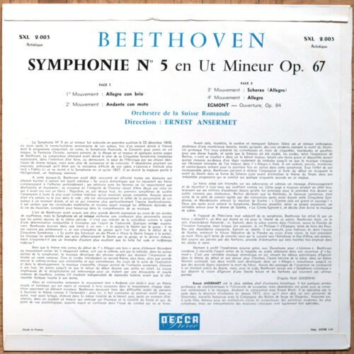 Beethoven Symphonie 5 Ansermet