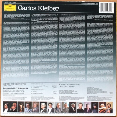 Beethoven • Symphonie n° 7 • DGG 410 932-1 • Wiener Philharmoniker • Carlos Kleiber