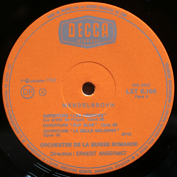 Decca | Records | LP | Vinyl | Label Guide | Références | France