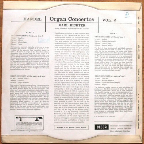 Handel Organ Concerto Richter