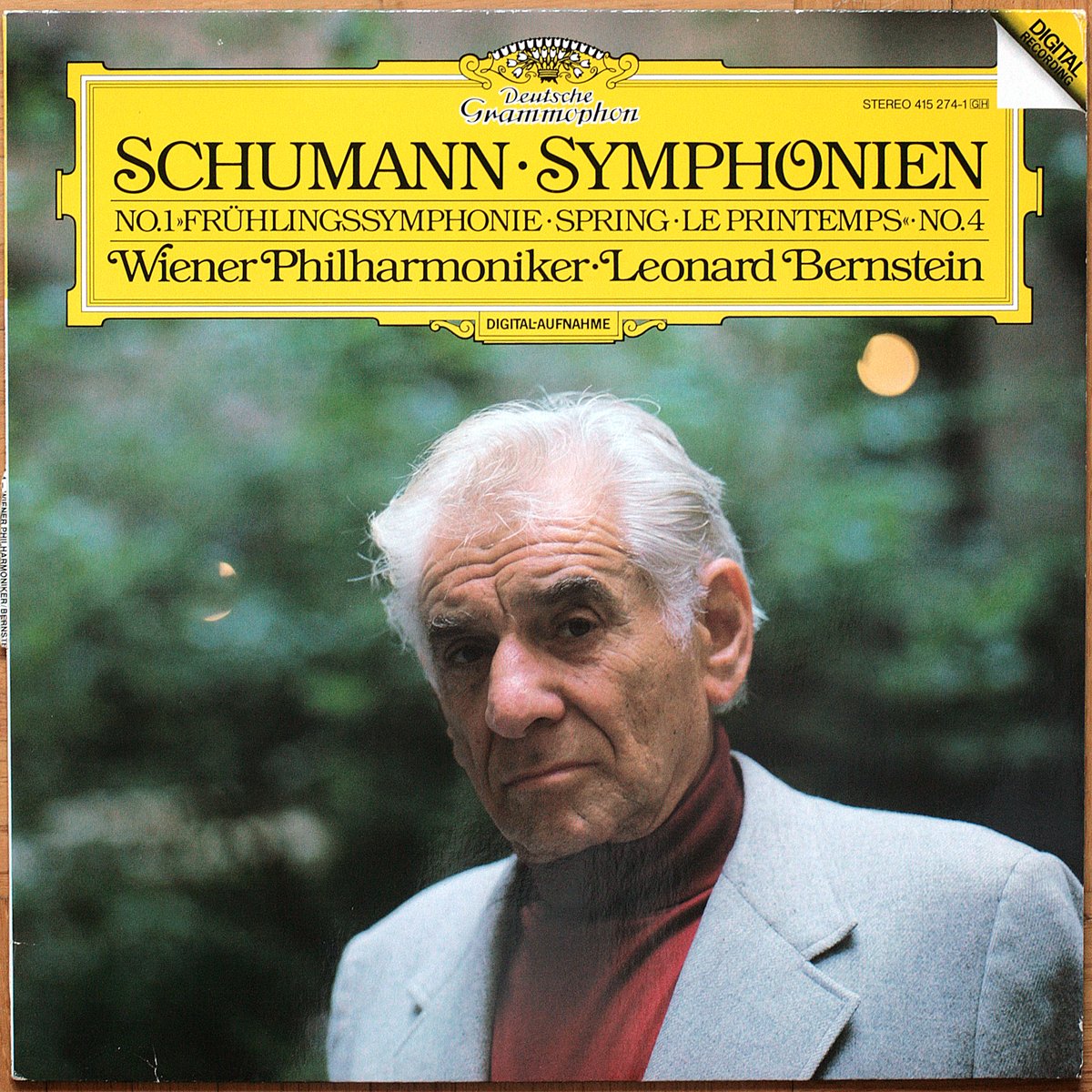 DGG 415 274 Schuman Symphonies1 4 Bernstein DGG Digital Aufnahme
