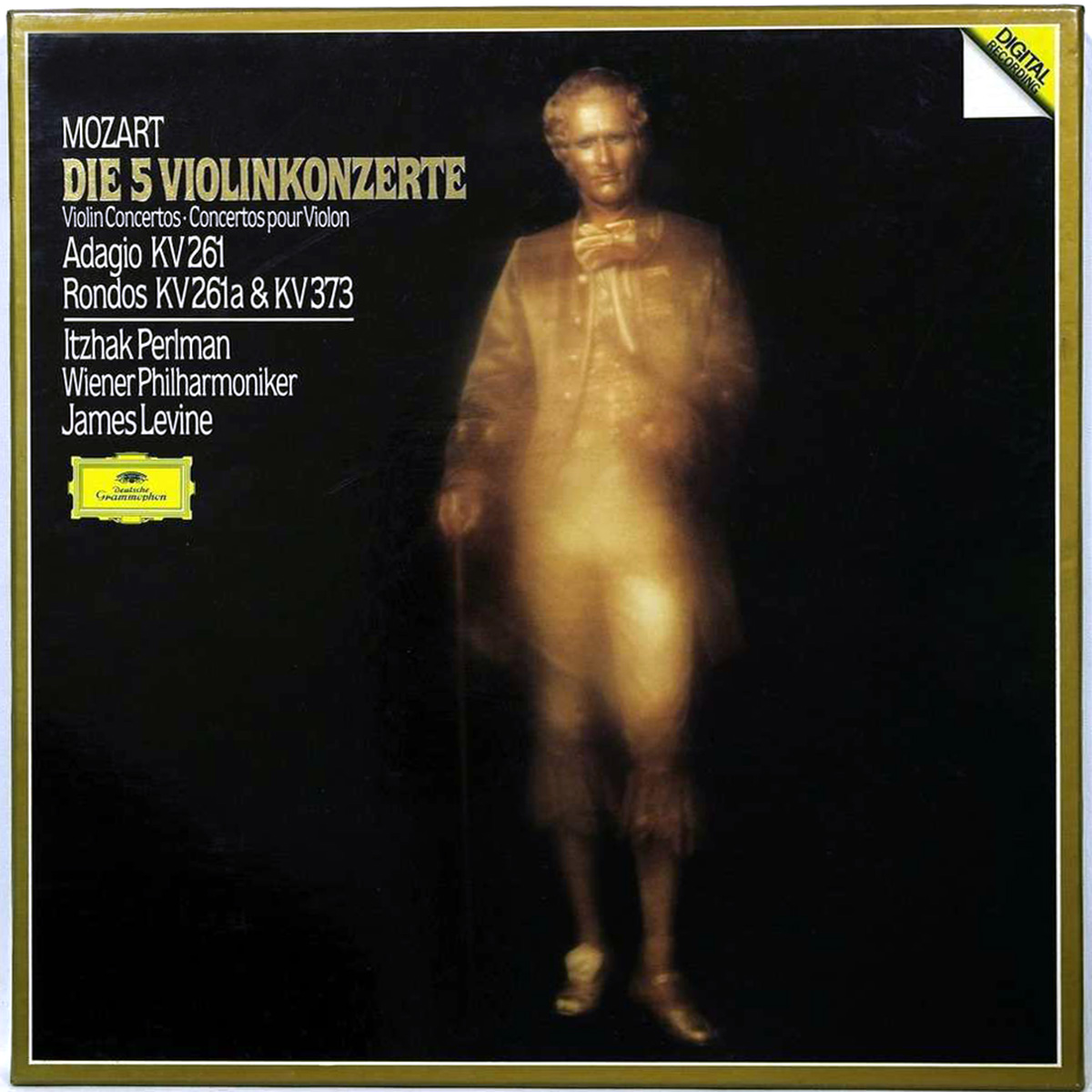 DGG 419 184 Mozart Les 5 Concertos Violon Perlman Levine DGG Digital Aufnahme