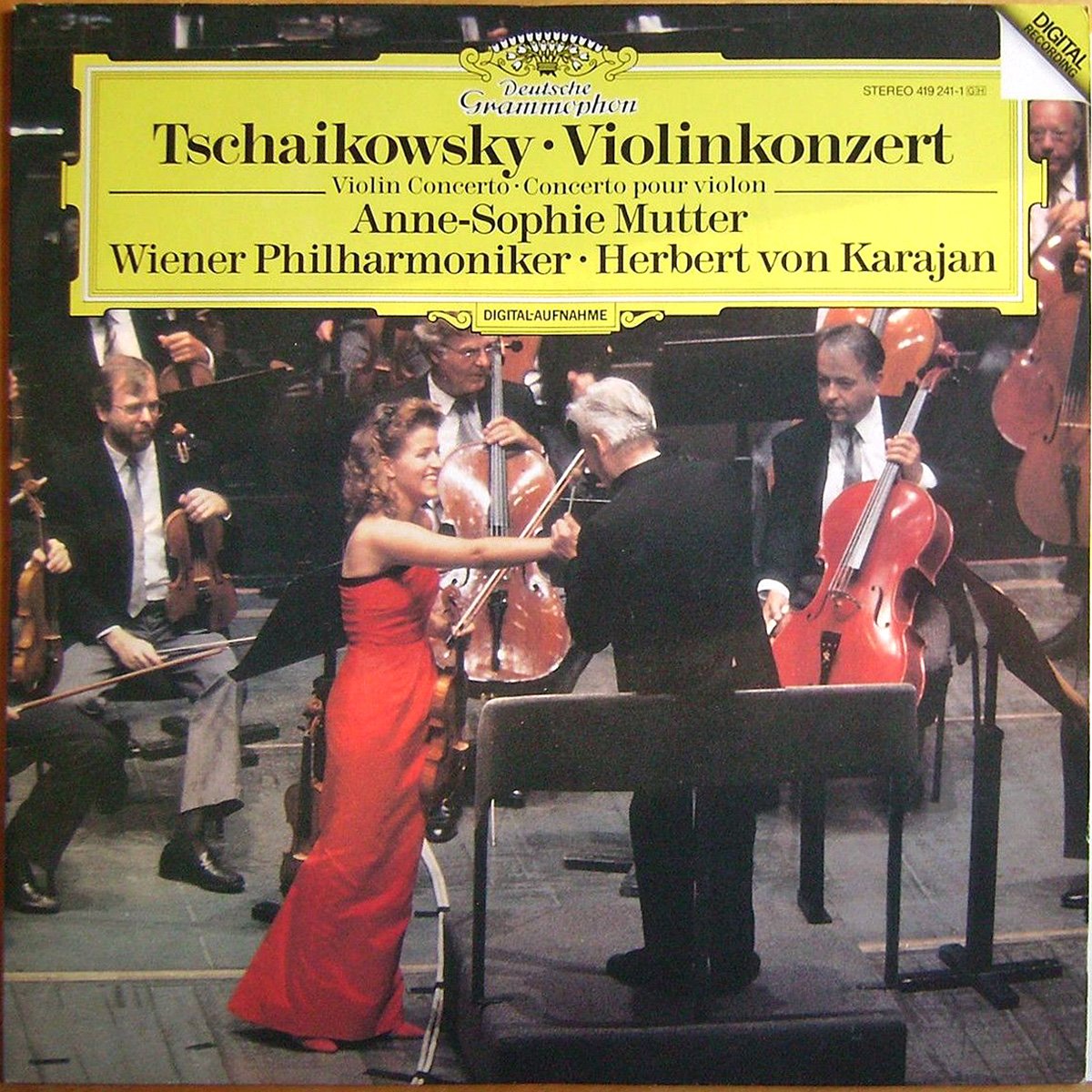 DGG 419 241 Tchaikovsky_Concerto Violon Mutter Karajan DGG Digital Aufnahme