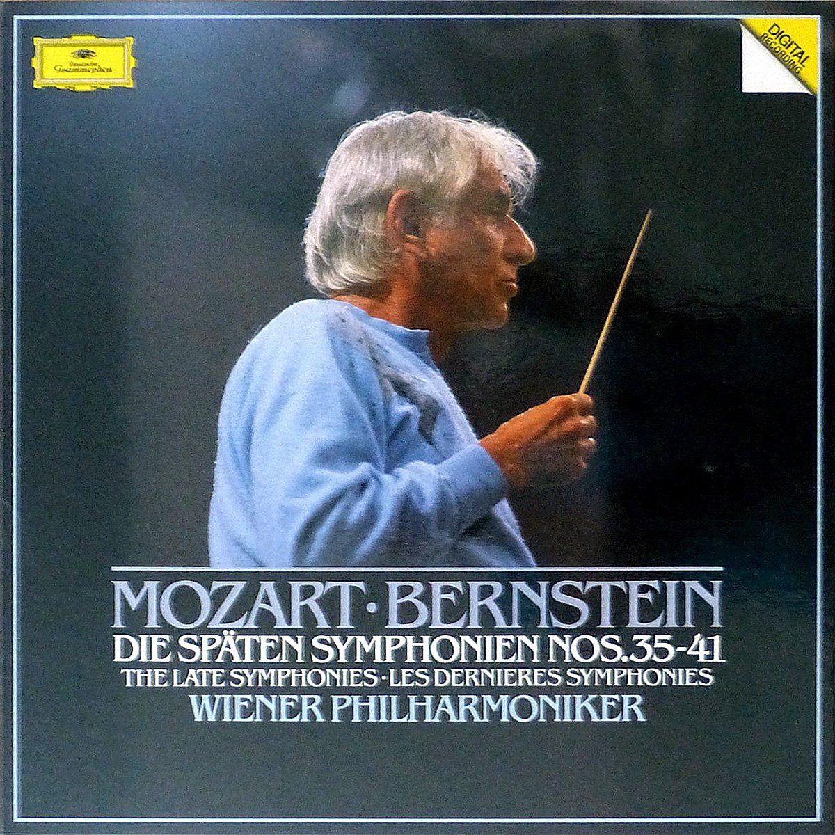 DGG 419 427 Mozart Spaten Symphonies Bernstein DGG Digital Aufnahme