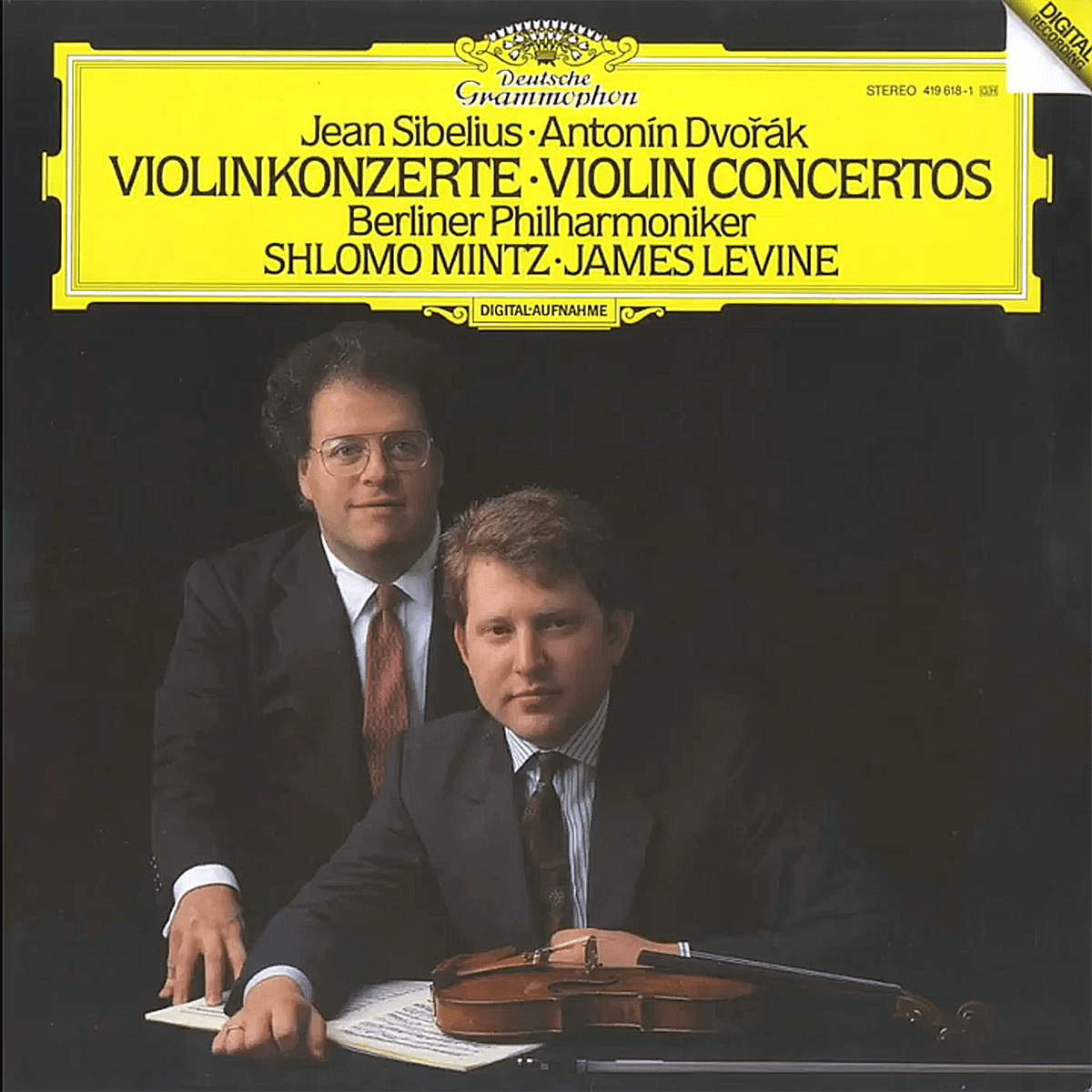 DGG 419 618 Sibelius Dvorak Concertos Violon Mintz Levine DGG Digital Aufnahme