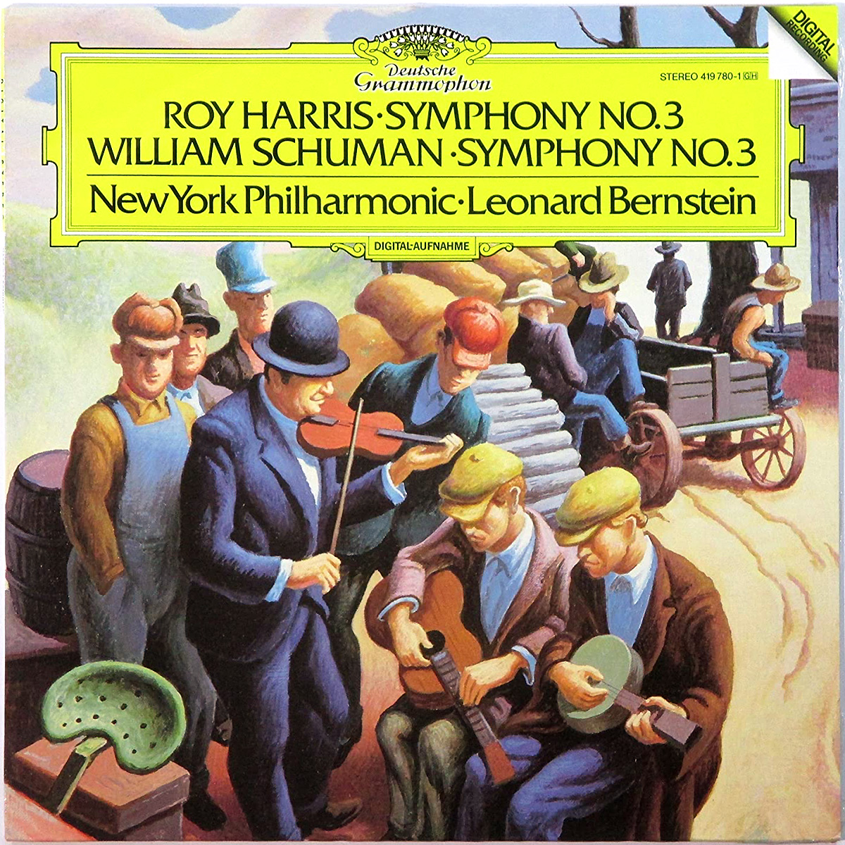 DGG 419 780 Harris Schuman Symphonies 3 Bernstein DGG Digital Aufnahme