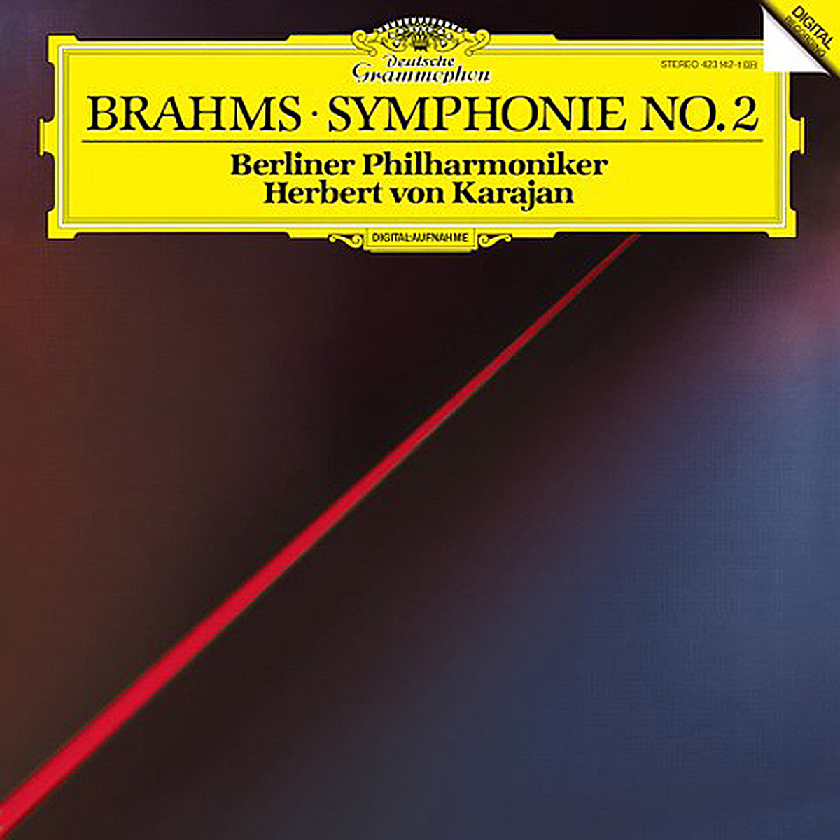 DGG 423 142 Brahms Symphonie 2 Karajan DGG Digital Aufnahme