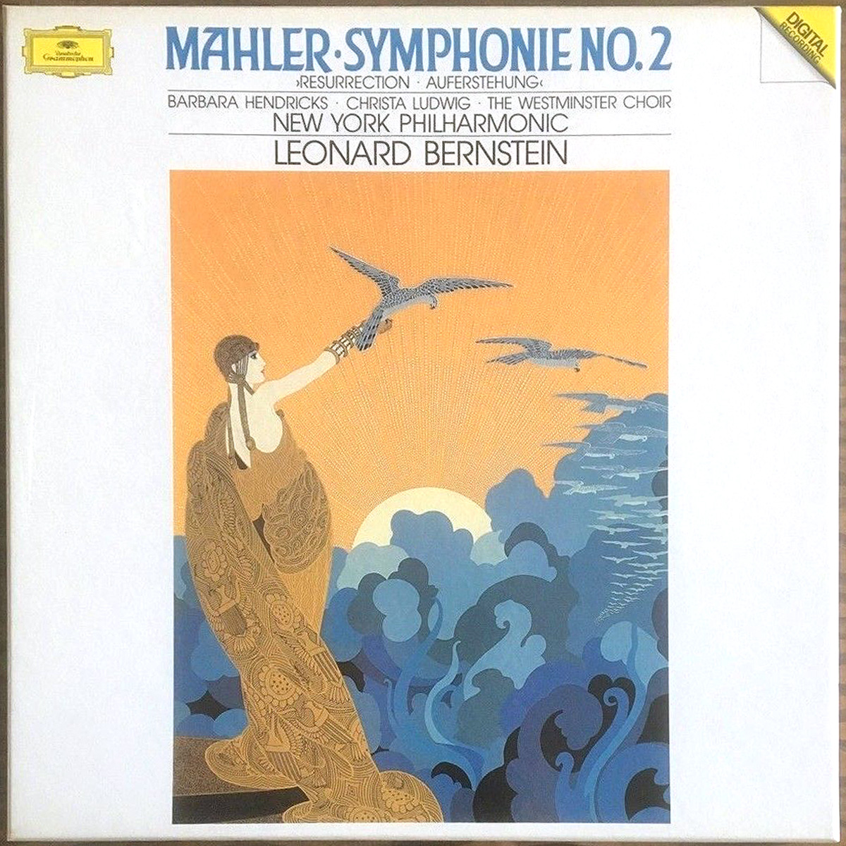 DGG 423 395 Mahler Symphonie 2 Bernstein DGG Digital Aufnahme