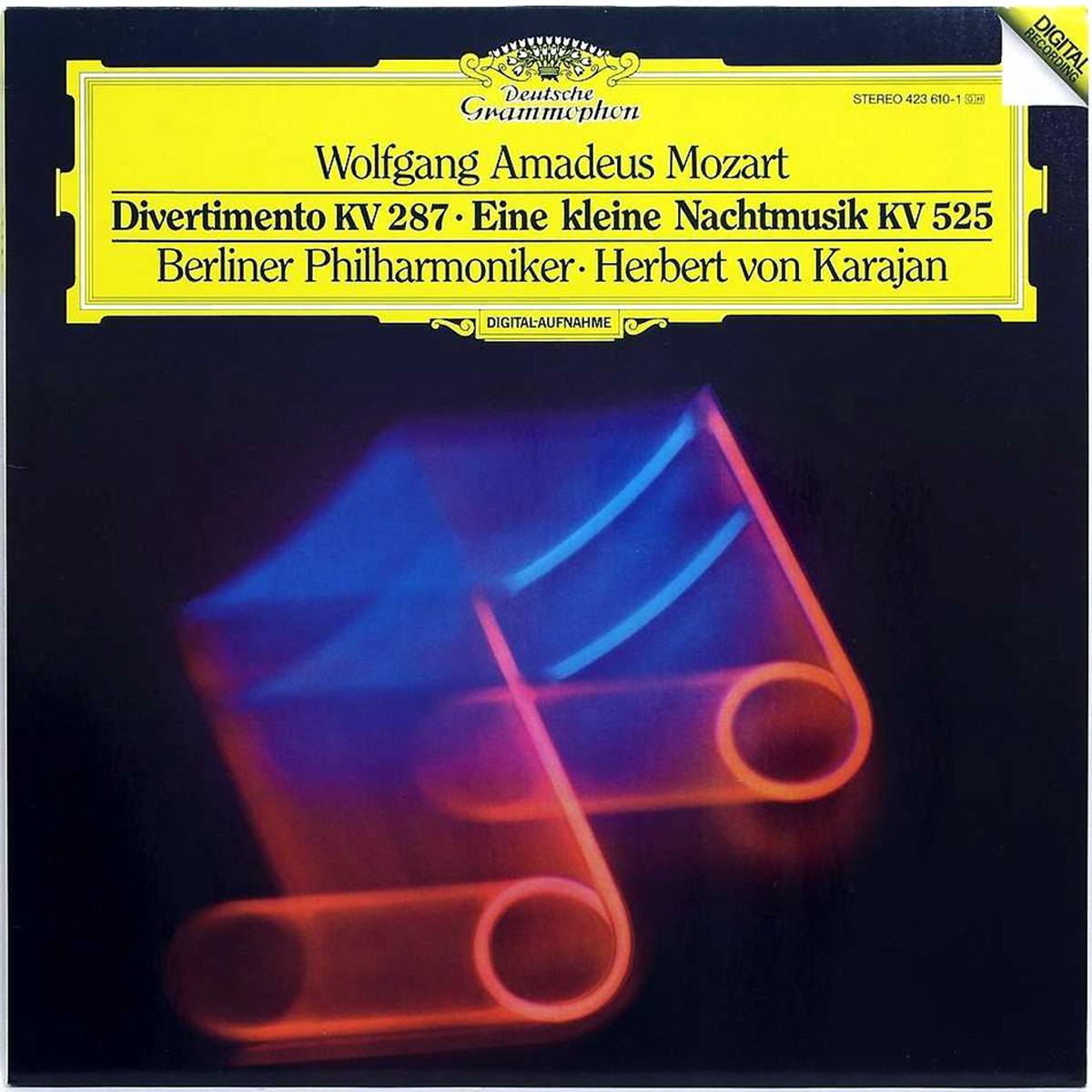 DGG 423 610 Mozart Divertimento Eine Kleine Nachtmusik Karajan DGG Digital Aufnahme