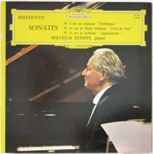 Beethoven Sonates n° 8 "Pathétique" & 14 "Mondschein" & 23 "Appassionata" DGG 139 300 Wilhelm Kempff