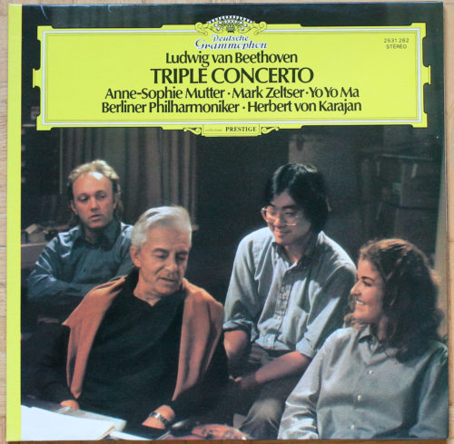 Beethoven Tripelkonzert Triple concerto DGG 2531 262 • Anne-Sophie Mutter Zeltser Yo Yo Ma Karajan