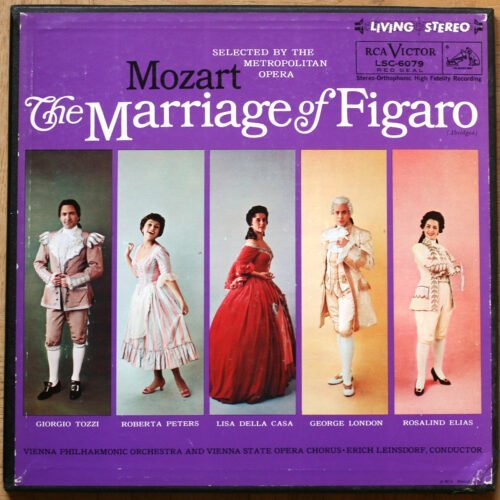 Mozart • Les noces de Figaro • Living Stereo LSC 6079 • Della Casa • Tozzi • Peters • London • Wiener Philharmoniker • Leinsdorf