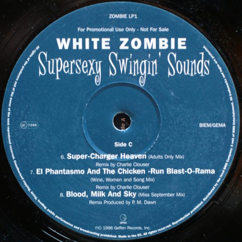 White Zombie Supersexy Swingin' Sounds Promo Album