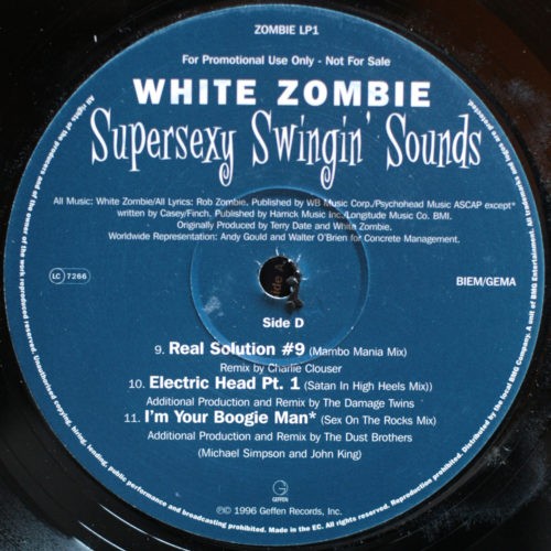 White Zombie Supersexy Swingin' Sounds Promo Album