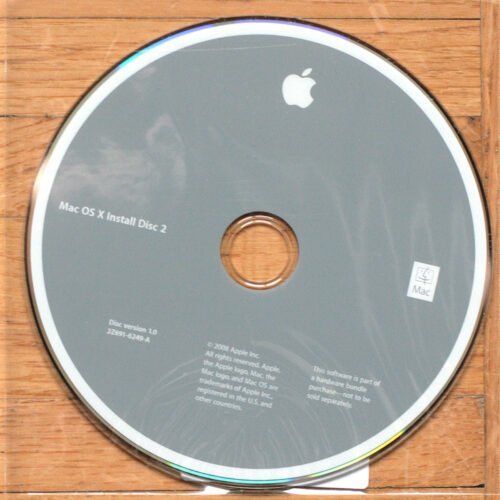 Apple Macintosh • iMac Intel Core 2 Duo • Set d'installation • Install software • OSX 10.5.4 • Leopard Software