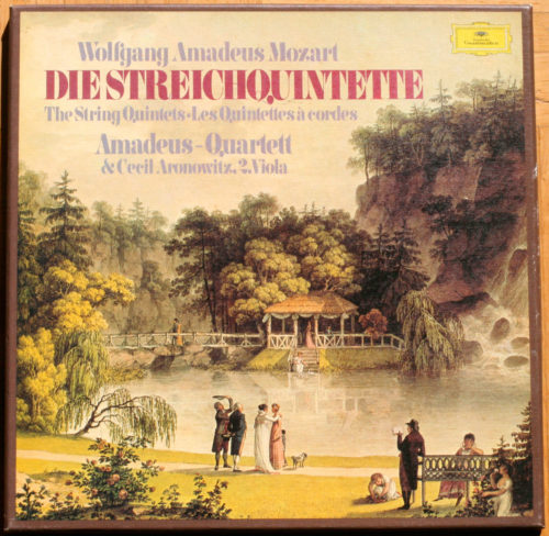Mozart • Les quintettes à cordes • The string quintets • Die Streichquintette • DGG 2740 122 • Amadeus Quartett & Cecil Aronowitz