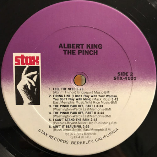 Albert King ‎• The Pinch • Stax STX-4101