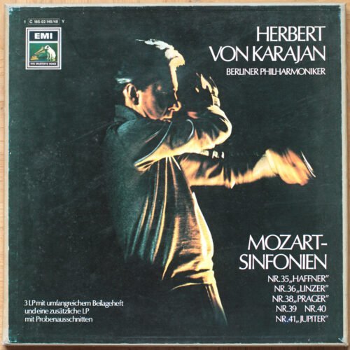 Mozart • Symphonies n° 35 "Haffner" & 36 "Linzer" & 38 "Prager" & 39 & 40 & 41 "Jupiter" • Berliner Philharmoniker • Herbert von Karajan
