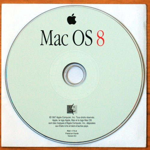 Apple Macintosh • CD d'installation • Install software • Système d'exploitation • Operating System • OS 8