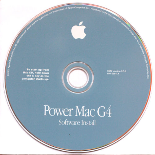 Apple Macintosh • Power Mac G4 • Set d'installation • Install software • OS 9.0.4 • Français