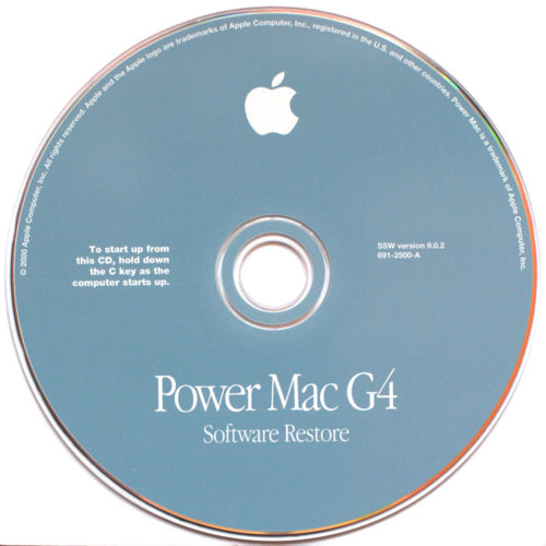 Apple Macintosh • Power Mac G4 • Set d'installation • Install software • OS 9.0.4 • Français