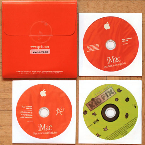 Apple Macintosh • iMac DV G3 • PowerPC 750 • Set d'installation • Install software • OS 9.0 • Français