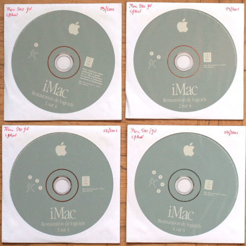 Apple Macintosh • iMac DV G3 • PowerPC 750CX • Set d'installation • Install software • OS 9.1 & 10.0.4 • Français