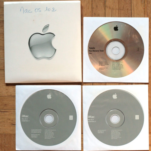 Apple Macintosh • iMac G3 • PowerPC 750cxe • Set d'installation • Install software • OS 9.2.2 & 10.2 • Français
