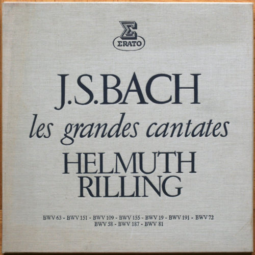 Bach • Les grandes cantates BWV 63 -151 - 109 - 155 - 19 - 191 - 72 - 58 - 187 - 81 • Bach-Collegium Stuttgart • Helmuth Rilling