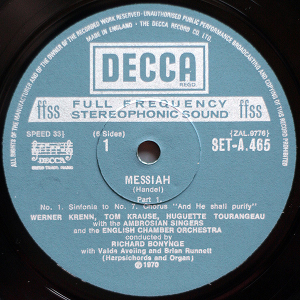 Decca | Records | LP | Vinyl | Label Guide | Références | England