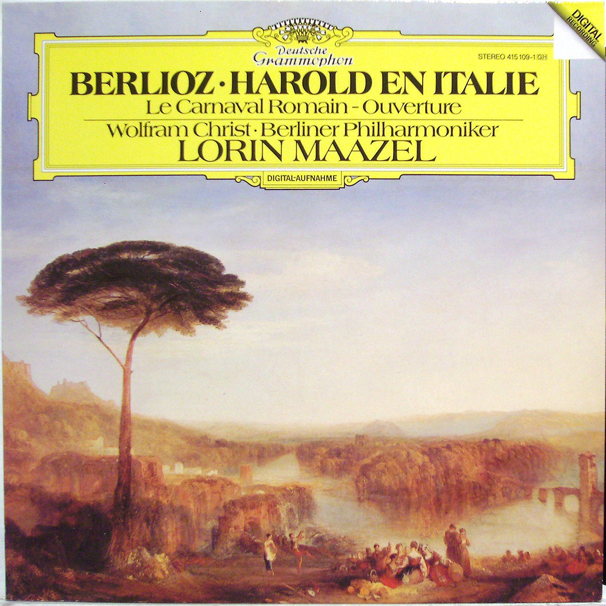DGG 415 109 Berlioz Harold En Italie Carnaval Romain Maazel DGG Digital Aufnahme
