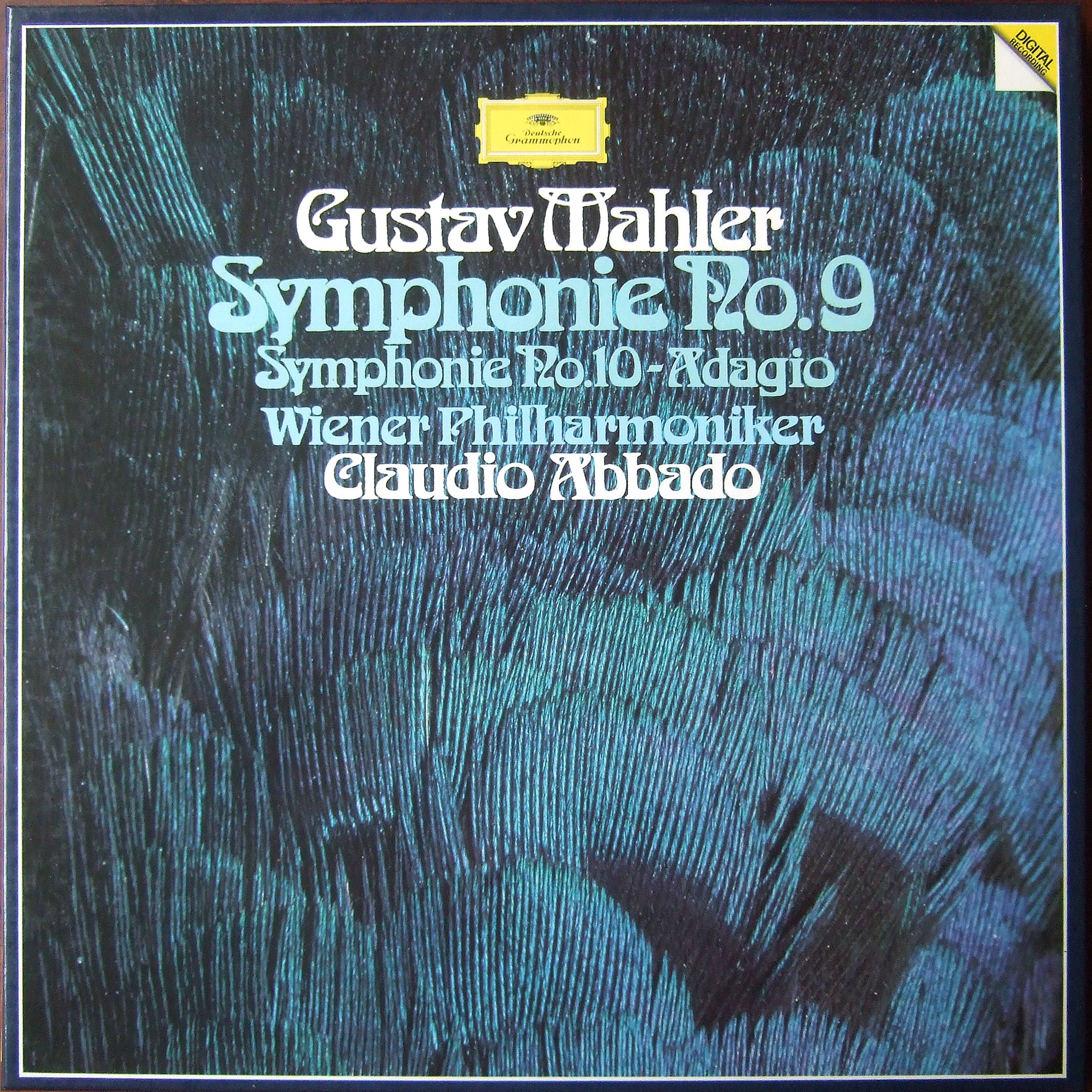 DGG 423 564 Mahler Symphonie 9 & adagio Symphonie 10 Abbado DGG Digital Aufnahme