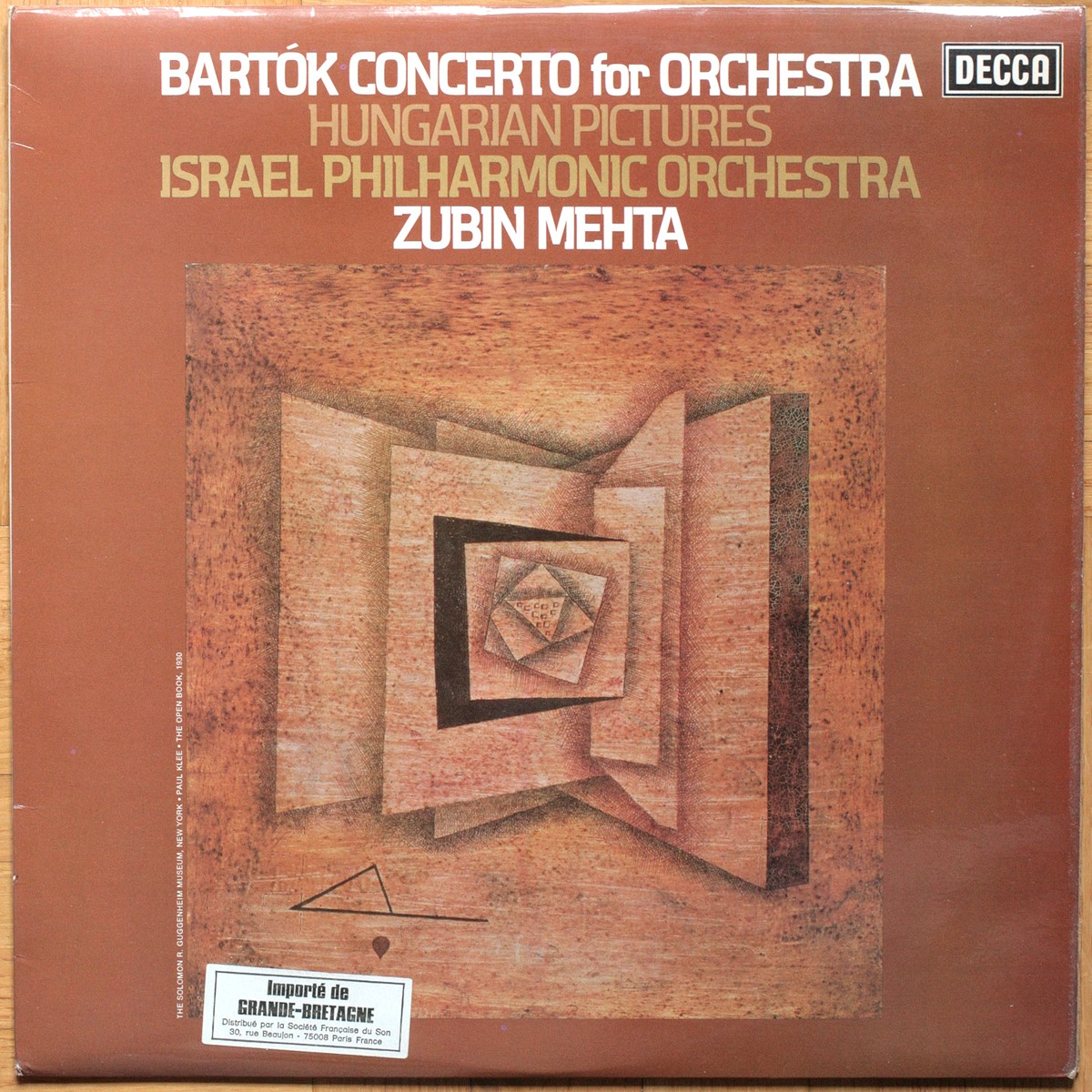 Bartók • Concerto pour orchestre – Concerto for orchestra • Images hongroises – Hungarian Pictures • SXL 6730 • Israel Philharmonic Orchestra • Zubin Mehta