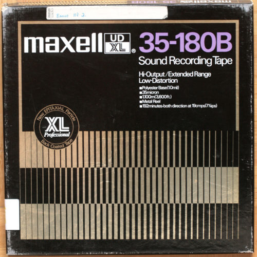 Maxell UDXL 35-180B • Bande magnétique • Sound recording tape • Bobine Ø 26.5 cm + NAB • Occasion • Used