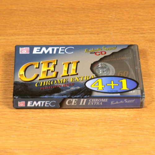 EMTEC BASF CE II 60 • IEC II/Type II • High Position • Cassette audio vierge • Blank audio cassette tape • Neuve et scellée • New and sealed • NOS