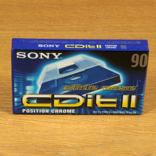 Sony CDit II 90 • IEC II/Type II • High Position • Cassette audio vierge • Blank audio cassette tape • Neuve et scellée • New and sealed